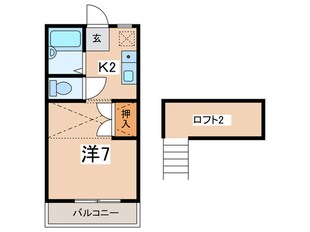 グレ－スハイツ２の物件間取画像